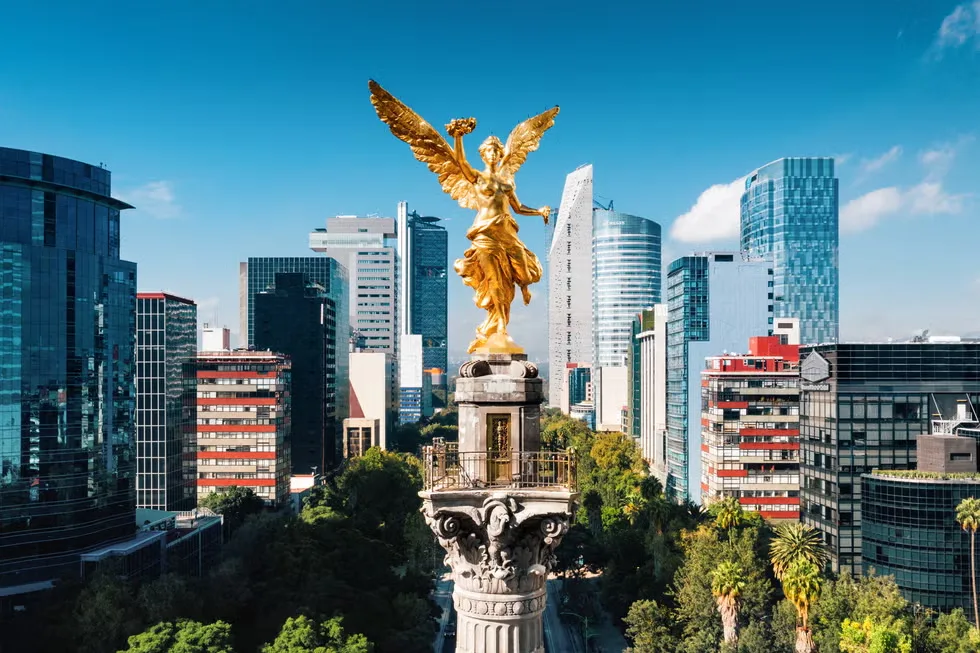 Monumento al Ángel de la Independencia en Ciudad de México